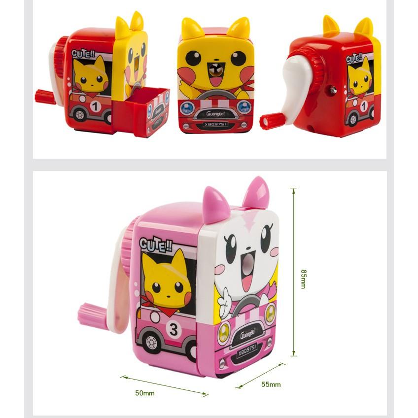 Gọt chì quay tay hình pikachu Guangbo BQ9751-Màu Ngẫu Nhiên