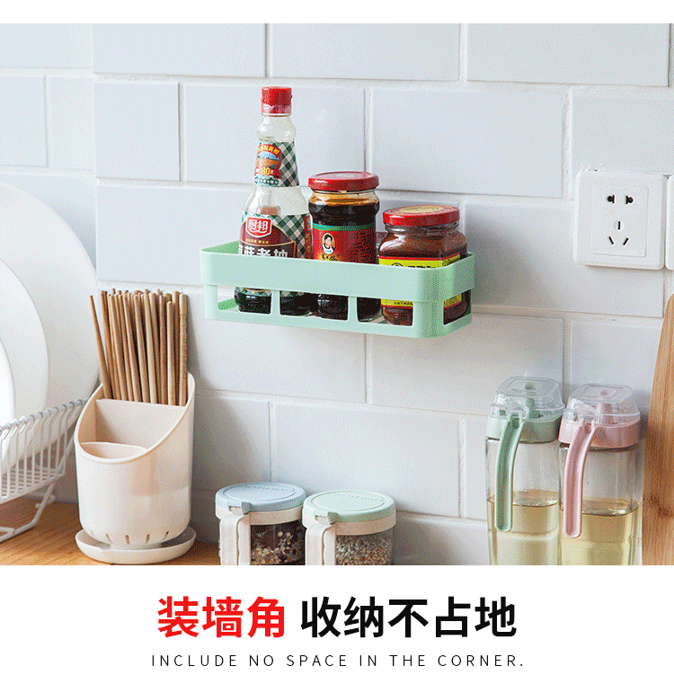 Giá đỡ đựng đồ dùng nhà tắm gắn góc tường tiện dụng