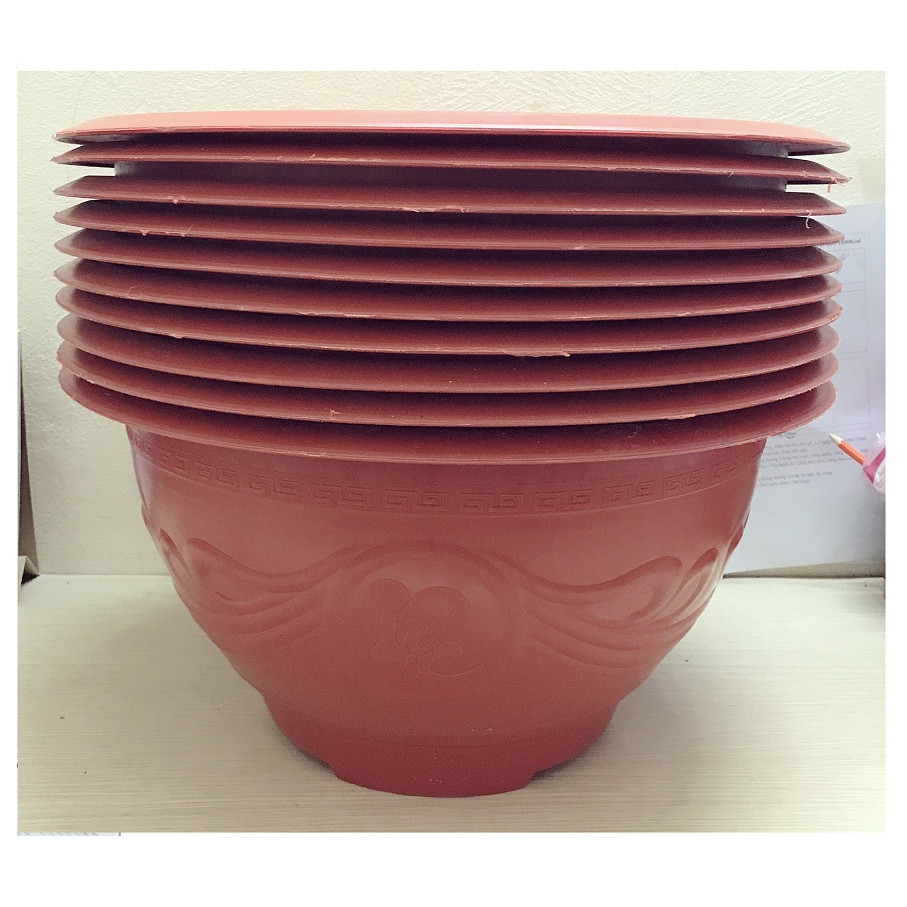 10 Chậu Nhựa Trồng Hoa, Cây Cảnh PLT 480