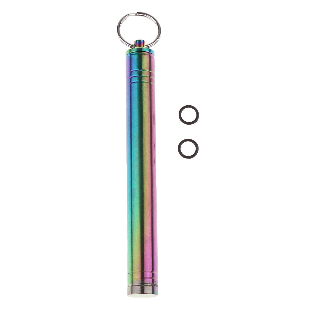 Waterproof Titanium Alloy Pocket Toothpick Ear Pick Holder Camping