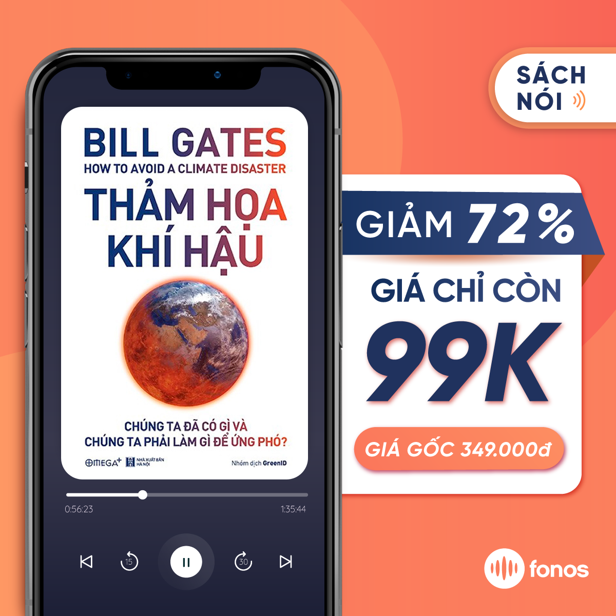 [E-Voucher] Sách nói Fonos: Thảm Họa Khí Hậu