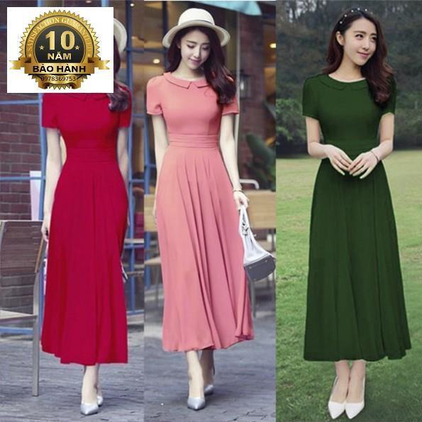 SALE - Đầm maxi voan cổ sen Misa Fashion MS289