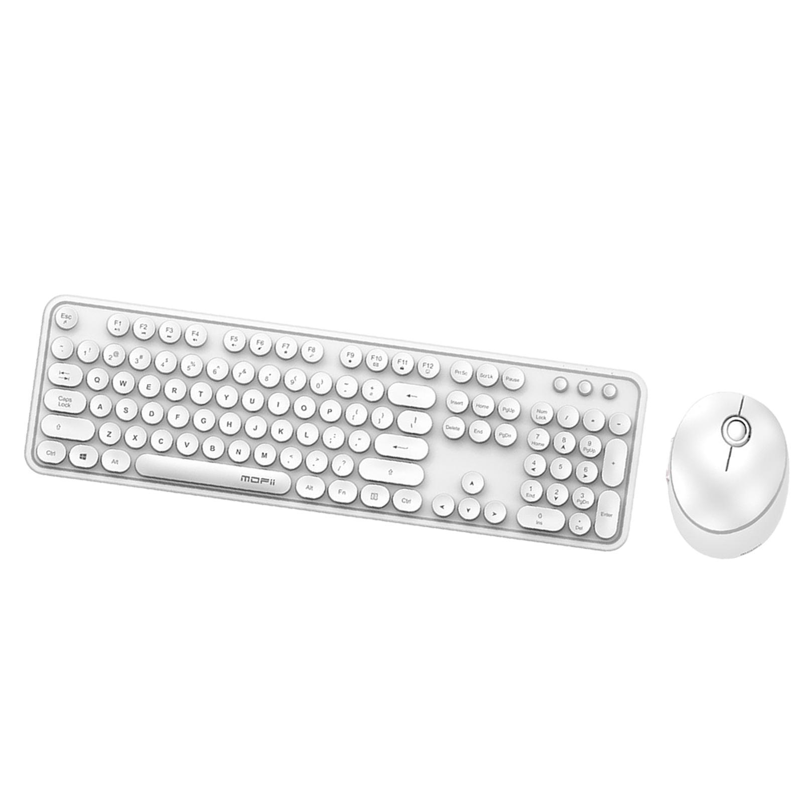 Mini Wireless 2.4G Keyboard With Mouse With White