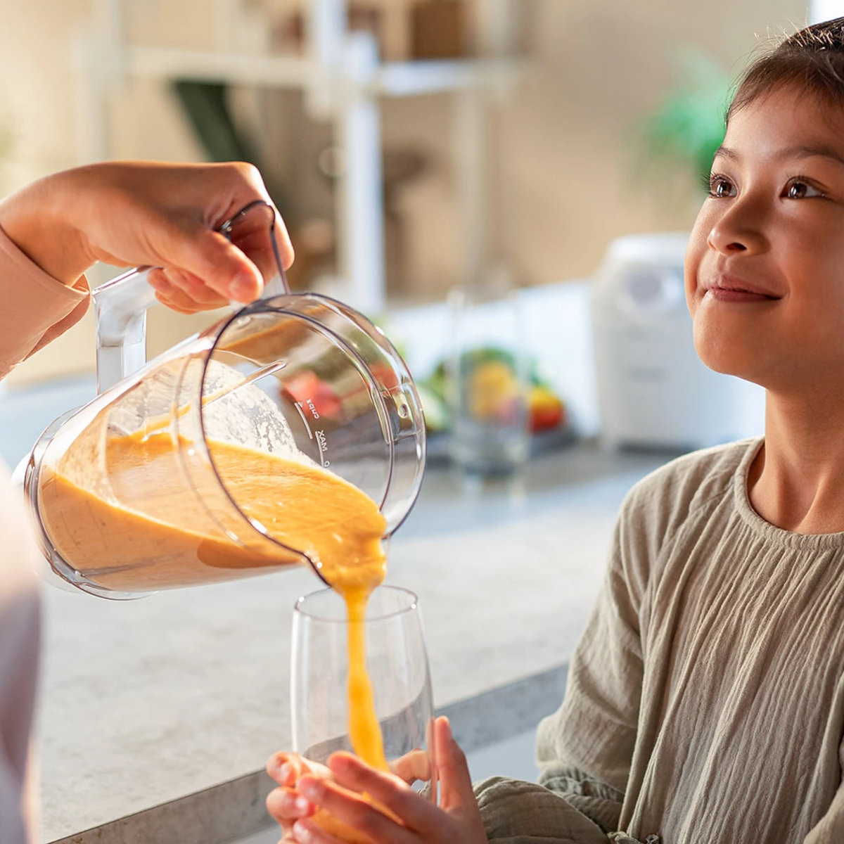 Máy xay sinh tố 2 cối Philips HR2041/10 công suất 450W, xuất xứ Indonesia - Hàng chính hãng