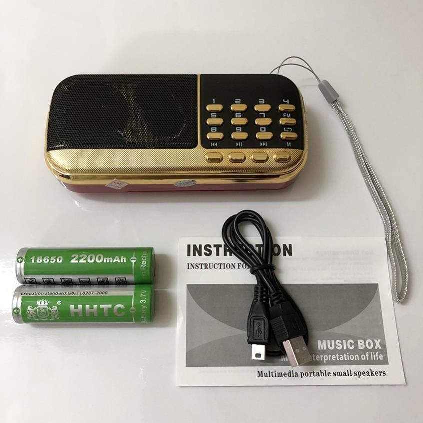 Loa Nghe nhạc USB, thẻ nhớ 836 2pin (màu ngẫu nhiên) - hàng nhập khẩu