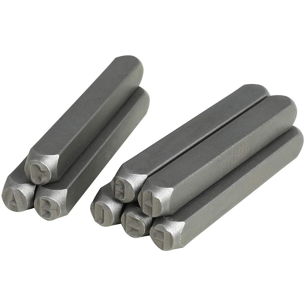 Bộ 37 In Chữ Và Số Lên Da Bằng Thép Không Gỉ dụng cụ in thép chuyên nghiệp, bộ tem(3mm) cụ in thép chuyên nghiệp