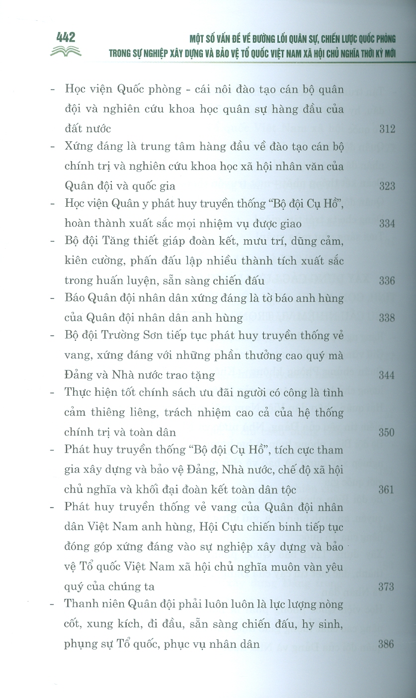 MỘT SỐ VẤN ĐỀ VỀ ĐƯỜNG LỐI QUÂN SỰ, CHIẾN LƯỢC QUỐC PHÒNG TRONG SỰ NGHIỆP XÂY DỰNG VÀ BẢO VỆ TỔ QUỐC VIỆT NAM XÃ HỘI CHỦ NGHĨA THỜI KỲ MỚI - Nguyễn Phú Trọng - NXB Chính trị quốc gia sự thật