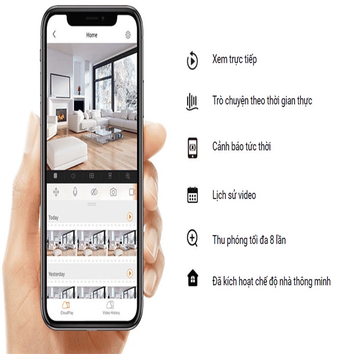 Camera wifi trong nhà Ezviz C1C-B 2MP đàm thoại 2 chiều - Hàng chính hãng