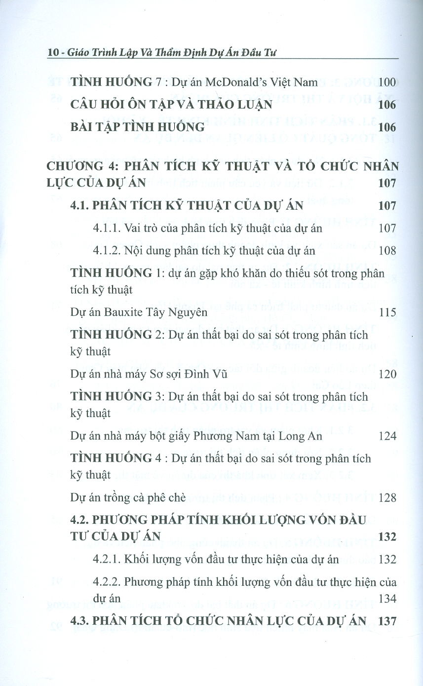 Giáo trình Lập Và Thẩm Định Dự Án Đầu Tư: Lý Thuyết - Tình Huống Thực Tế Và Bài Tập (Sách dành cho những người muốn khởi nghiệp thành công) - Đỗ Phú Trần Tình (Chủ biên); Nguyễn Thanh Huyền; Nguyễn Văn Nên; Trần Thị Kim Đào; Lê Thị Phương Loan)