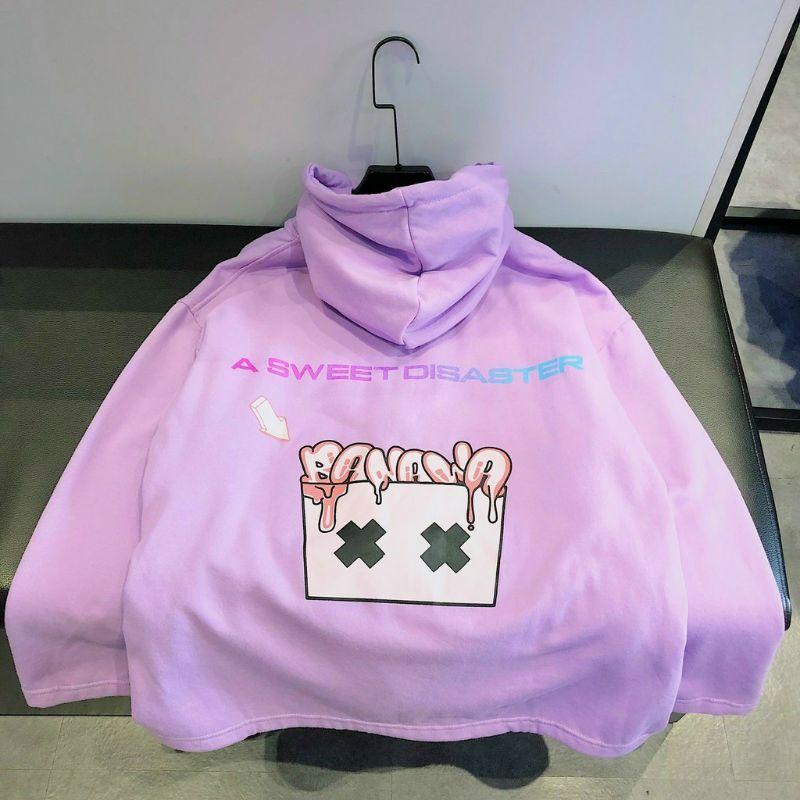 Áo hoodie nam nữ Banawa dáng unisex form rộng có dây kéo chất nỉ bông chống nắng tốt