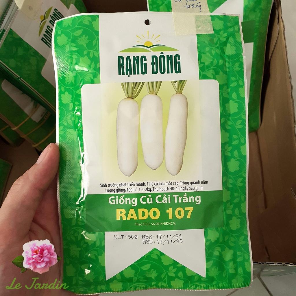 Hạt giống Củ cải trắng Rado 107 gói 50gr - RẤT DỄ TRỒNG