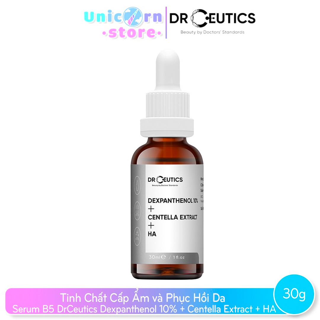 Serum B5 DrCeutics Cấp Ẩm Và Phục Hồi Da Dexpanthenol 10% + Centella Extract + HA