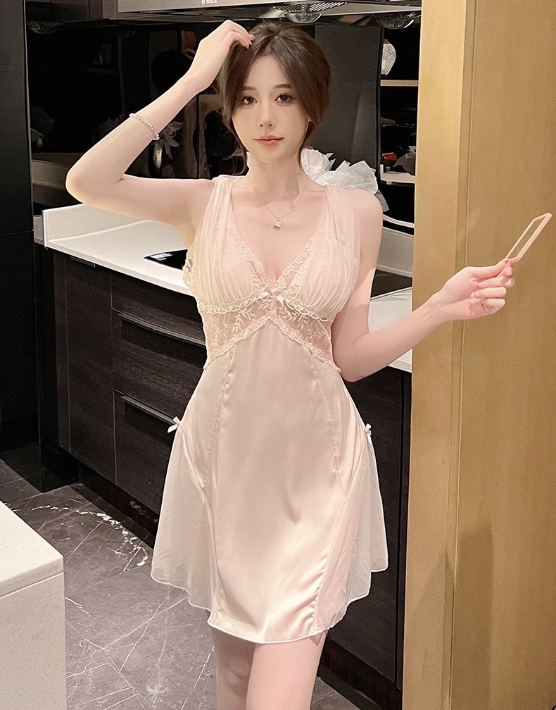 Đầm Ngủ Lụa Quý Phái (Không kèm áo choàng) - B.Lingerie