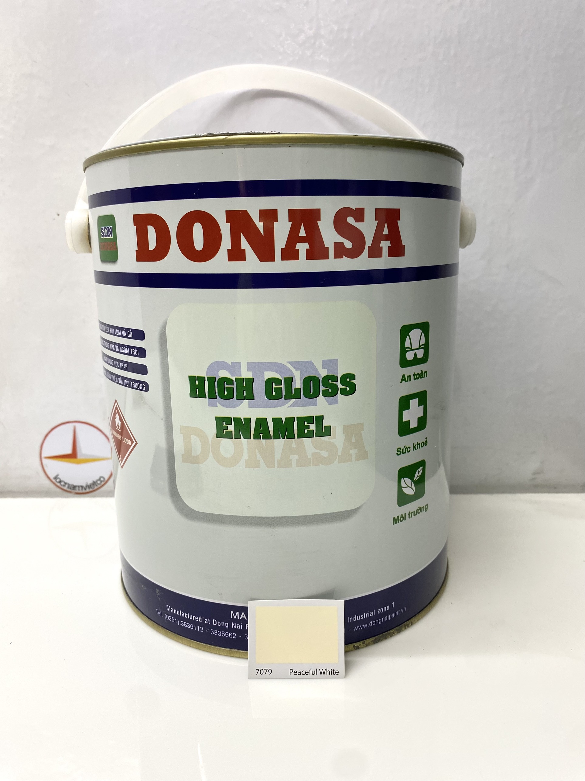 Sơn dầu Đồng Nai Donasa màu kem 7079 3kg _ DLF 7079