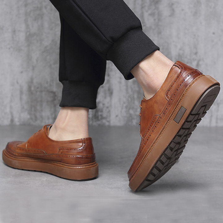 Giày Da Nam Kiểu Dáng Derby Đế Khâu Da Bò Mã 3073 - Bảo Hân Since 2016