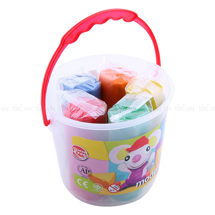 Đất Nặn Học Tập 5 Màu Kiddy Clay BK4005 (400g)