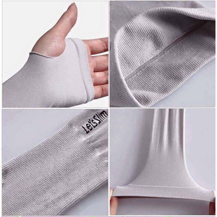 Găng tay chống nắng Let's Slim Xỏ Ngón - Bảo vệ tay khỏi tia UV - Dành cho cả nam và nữ - Hàng Chính Hãng