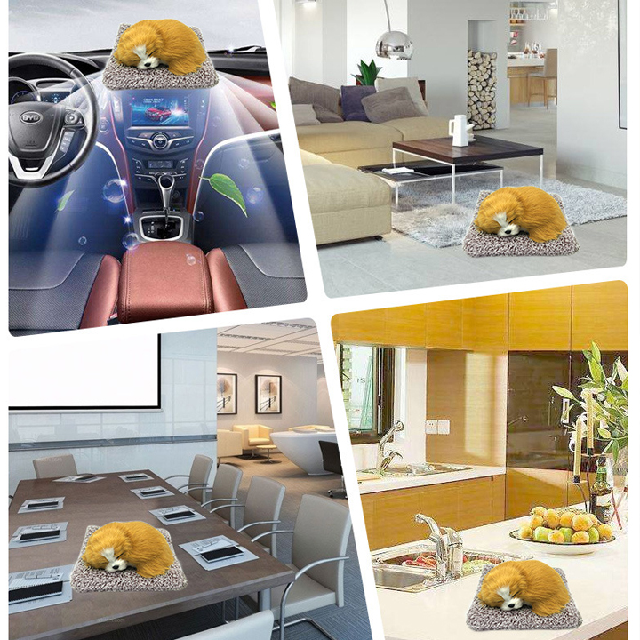 Chó bông than hoạt tính để taplo xe hơi