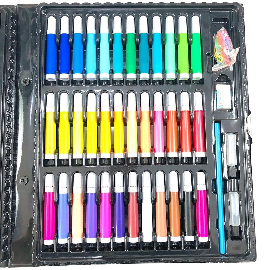 Hộp bút màu 150 chi tiết cho bé yêu thỏa sức sáng tạo, thiết kế gọn gàng thông minh tiện lợi, dễ dàng sử dụng