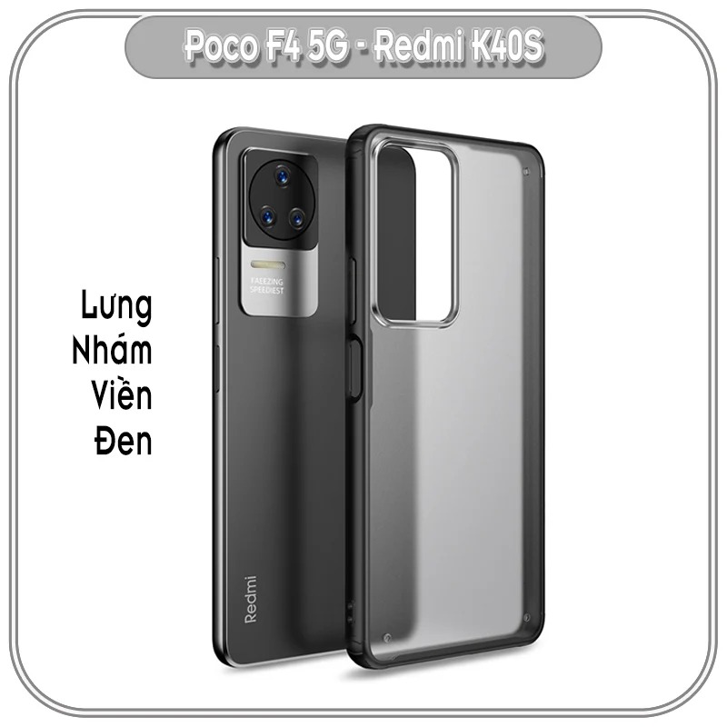 Ốp lưng cho Xiaomi Poco F4 - Redmi K40S, nhám viền màu WLONS