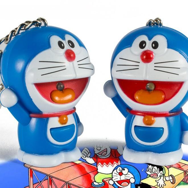 Móc khóa doremon phát sáng đèn Led có âm thanh-Móc khóa đoremon phát sáng-Doremon phát sáng Có Đèn cực yêu