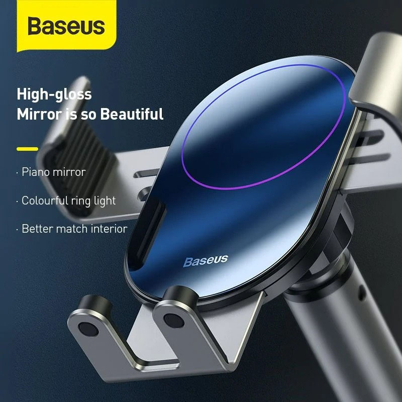 Bộ giá treo điện thoại dùng gắn kính hoặc táp lô trên xe hơi Baseus Simplism Gravity -HÀNG CHÍNH HÃNG
