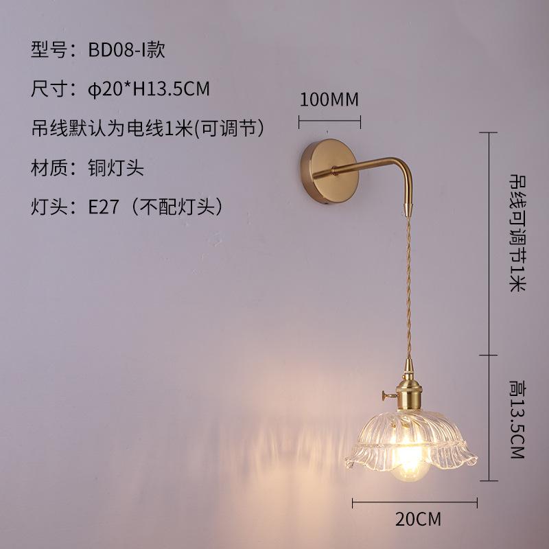 Giá Đặc Biệt Bắc Âu Lối Đi Đèn Đèn Tường Nhà Sáng Tạo Phòng Ngủ Phòng Khách Nền Đèn Tường Cafe Nghiên Cứu Đèn Tường