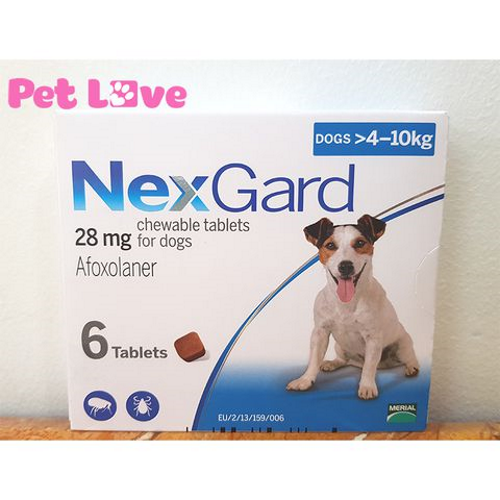 1 viên NexGard trị ghẻ, viêm da, ve rận (chó từ 4 - 10kg)