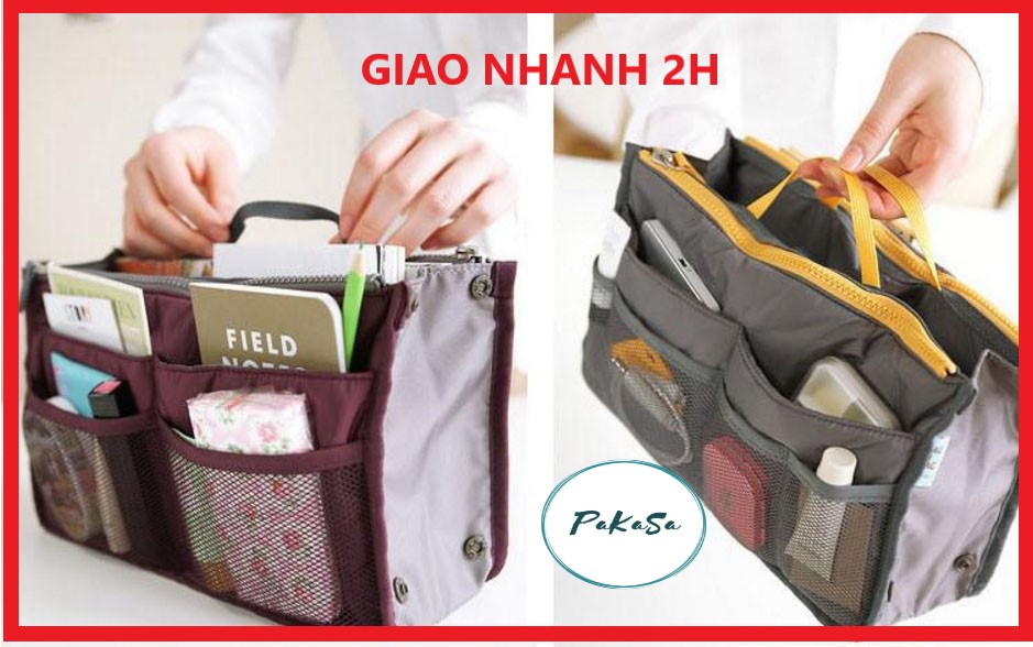 Túi/ Giỏ Đựng Đồ Cá Nhân Du Lịch Nhiều Ngăn Có Quai Xách Tiện Lợi - PaKaSa