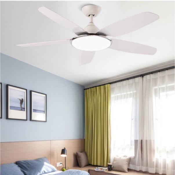 Quạt Trần Đèn Simple Lõi Đồng 6 tiêu chuẩn Gió, Có chỉ huy Từ Xa, 2D Hút Ẩm, 3 cách thức năng lượng