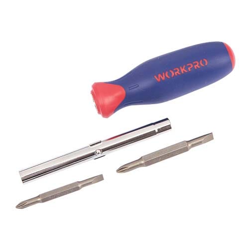 Tua vít đổi đầu Workpro W021186 6 trong 1