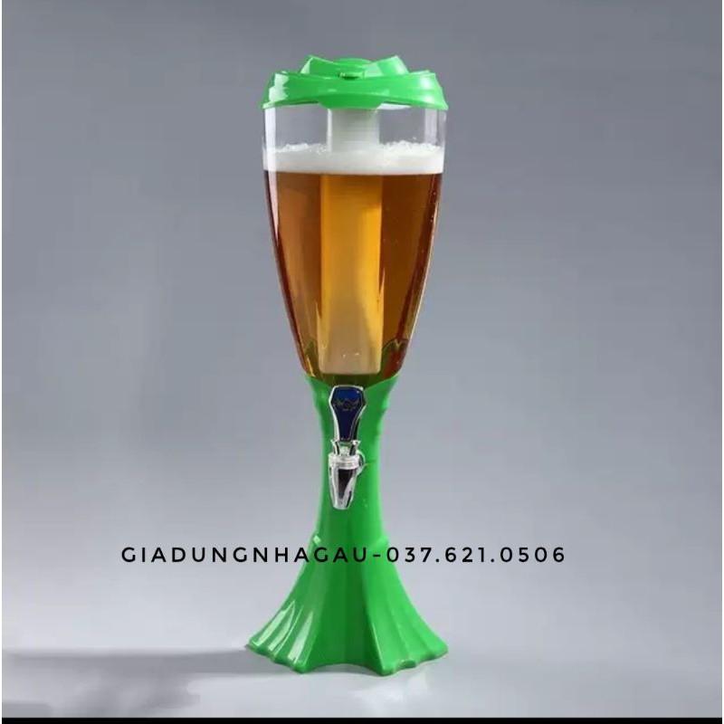 Tháp bia, tháp đựng nước hoa quả 3L có đèn led