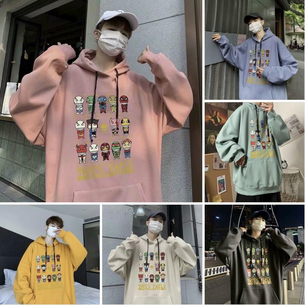 Áo khoác nữ nỉ ngoại hoodie siêu nhân khủng long nhí