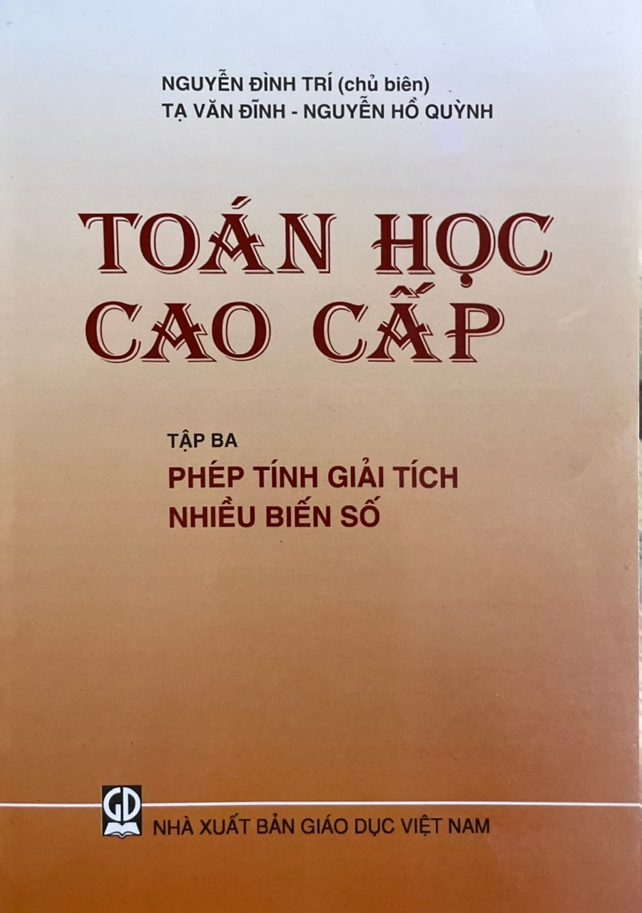 Toán Cao Cấp Tập 3 - Nguyễn Đình Trí