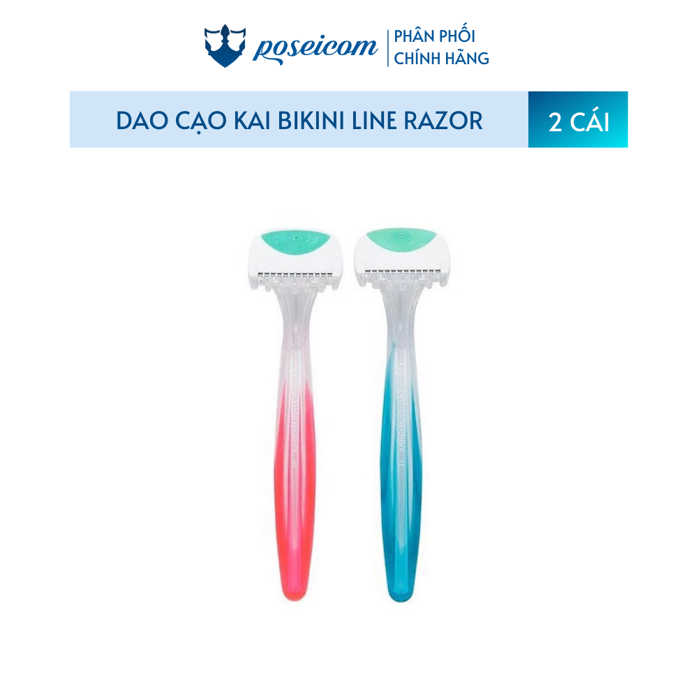 Set 2 dao cạo Thân Nhựa Kai Bikini Line Razor 4901331011641