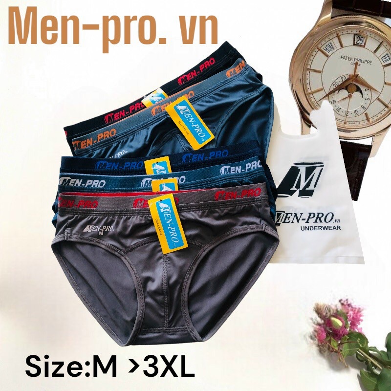 Combo 5 quần lót nam thun lạnh lưng nhỏ 2 lưng Men-pro