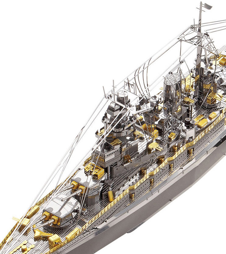 Mô hình thép 3D tự ráp tàu chiến Nagato Battleship