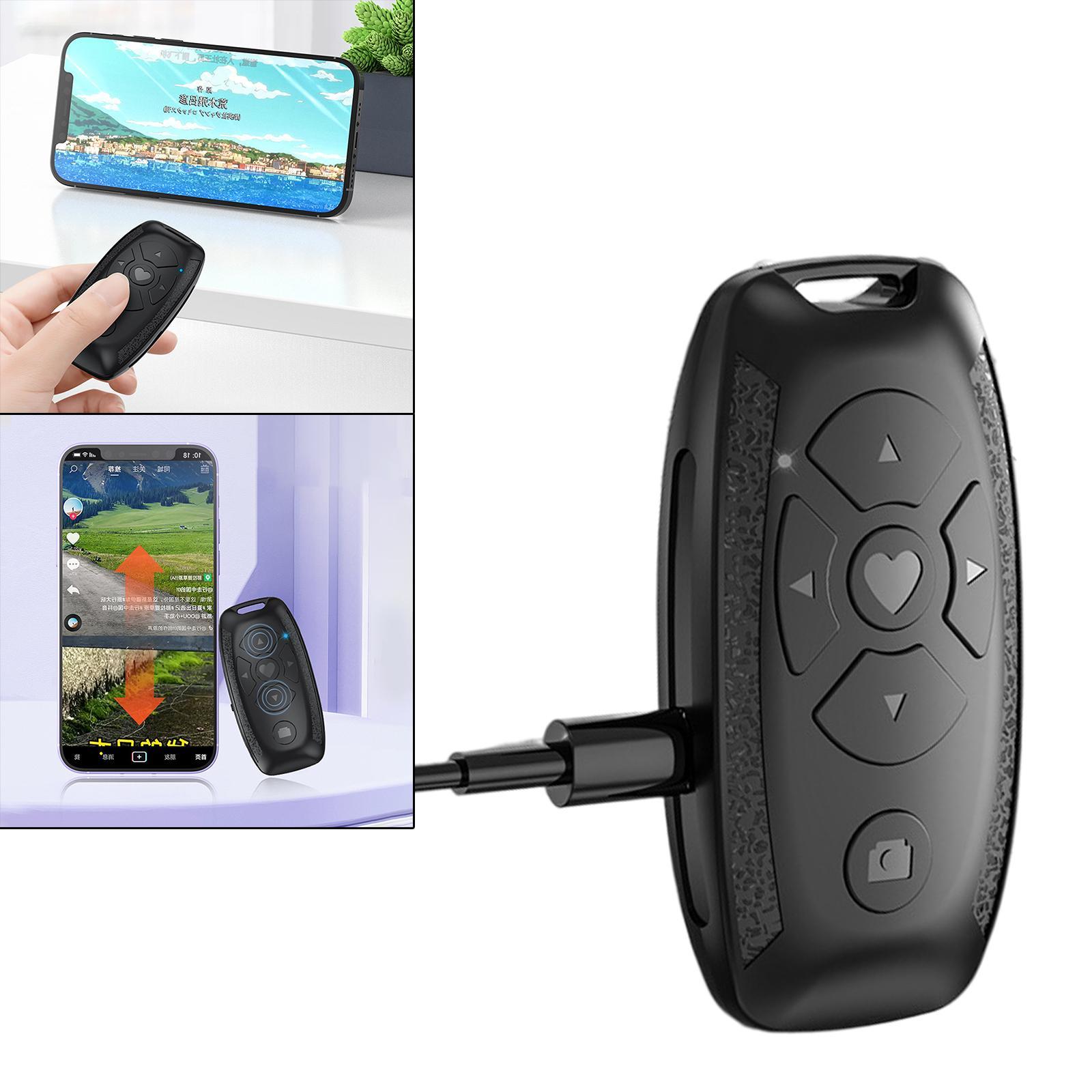 Bluetooth Camera Shutter Remote Selfie Button  Accessories Black