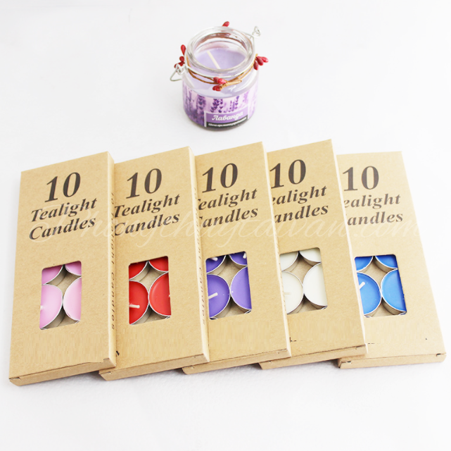 Nến viên Bơ Tealight 2h 4 màu - thờ cúng.