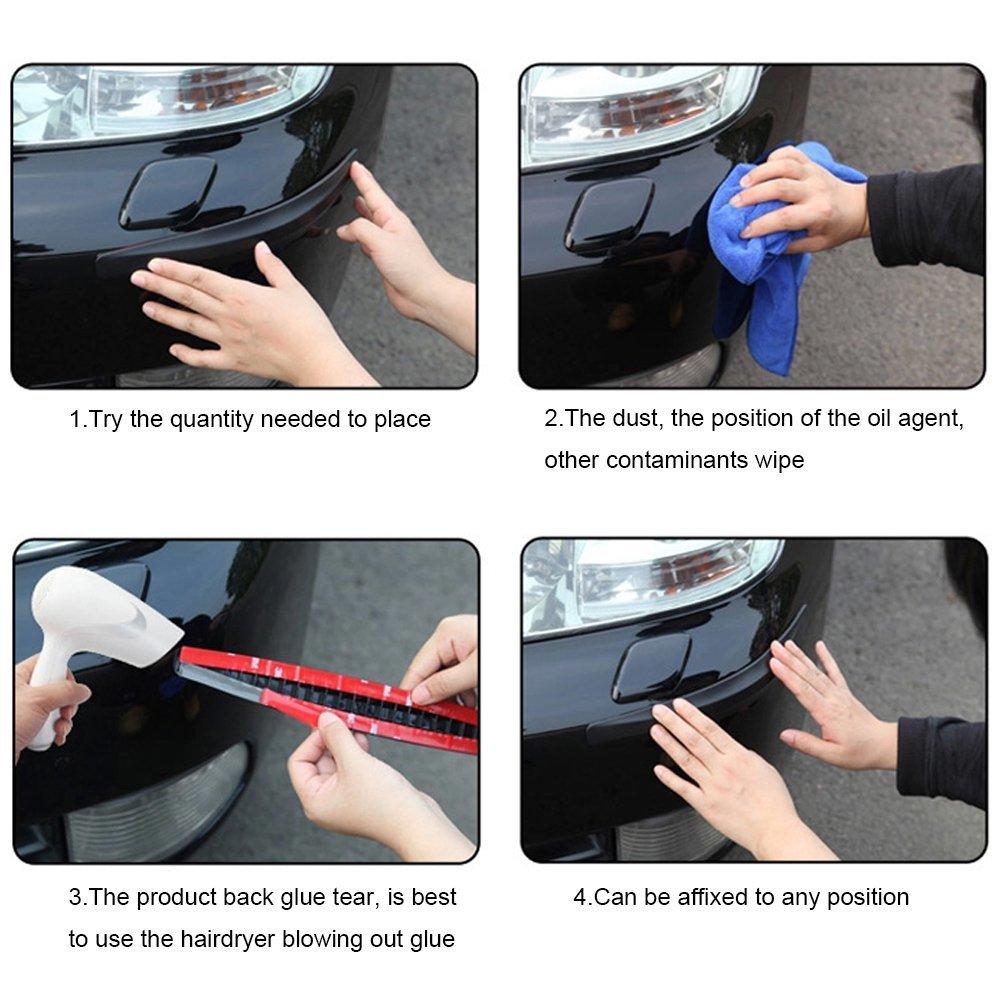 Xe Sợi Carbon Bảo Vệ Chống Trầy Xước Ốp Lưng Bảo Vệ Miếng Dán Chống Trầy 2 Chiếc