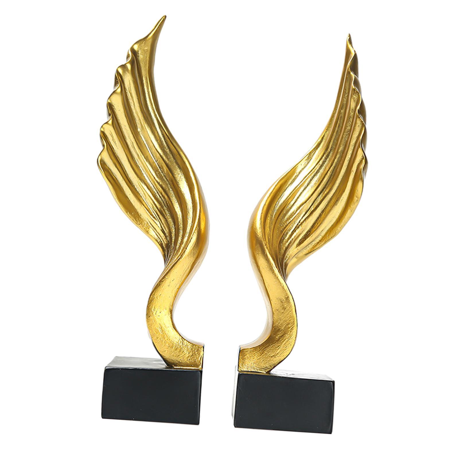 Angel Stand Book Ends Sculpture Set Book Stopper for Coffee Tables