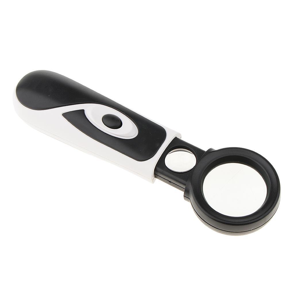 Illuminated LED Handheld Magnifying Glass Reading Jewelry