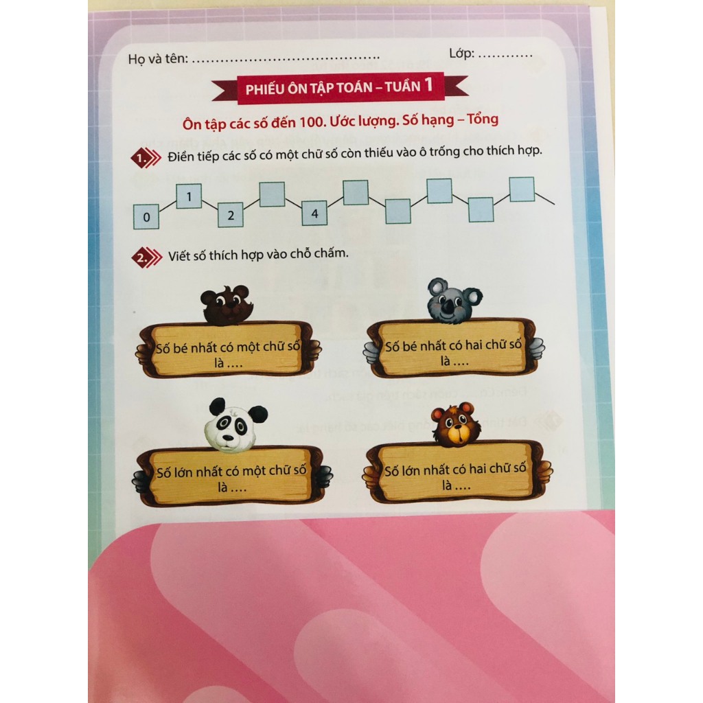Sách - Combo 2 cuốn Phiếu ôn tập cuối tuần môn Toán +Tiếng Việt Lớp 2 - Chân Trời Sáng Tạo - GDMN