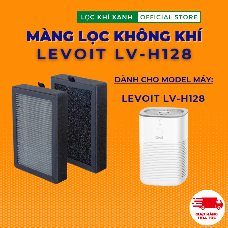 Màng lọc không khí cho máy Levoit LV-H128 (SET 2 MÀNG). Lõi lọc hepa kết hợp carbon giá rẻ chất lượng cao