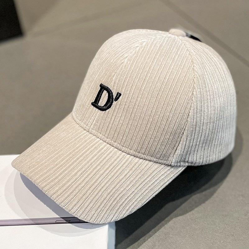 Mũ Lưỡi Trai Nón Kết Nhung Kaki Cao Cấp Thêu Chữ D 411 Phong Cách Ulzzang Form Unisex Nam Nữ