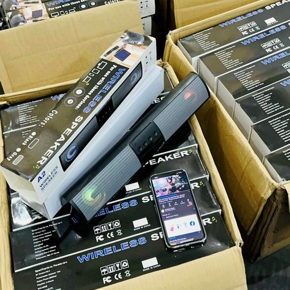 Loa Thanh không dây Bluetooth mẫu mới âm thanh vòm 4D siêu trầm Speaker A2J Dáng Dài 2 Loa Cực Đỉnh