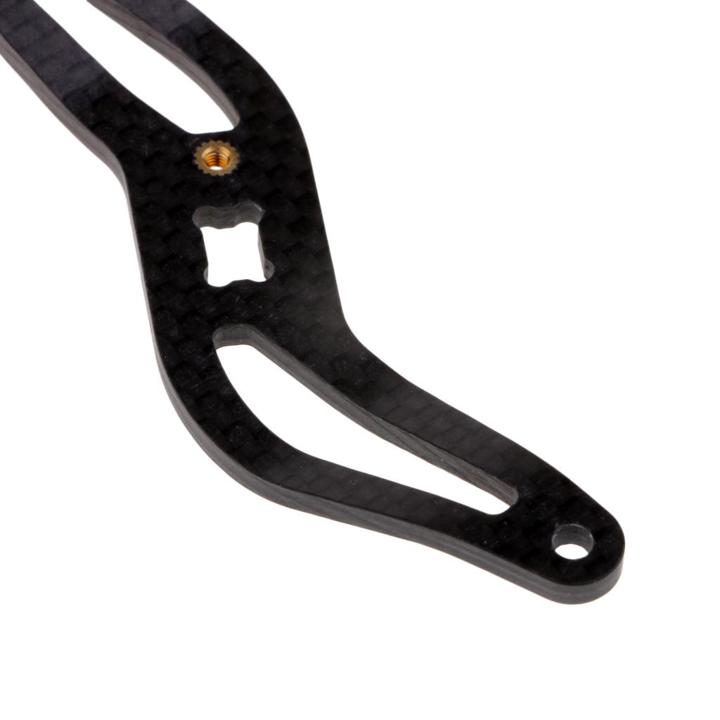 Lightweight Carbon Fiber S Shape Fishing Reel Handle Replacement for Baitcasting Reels