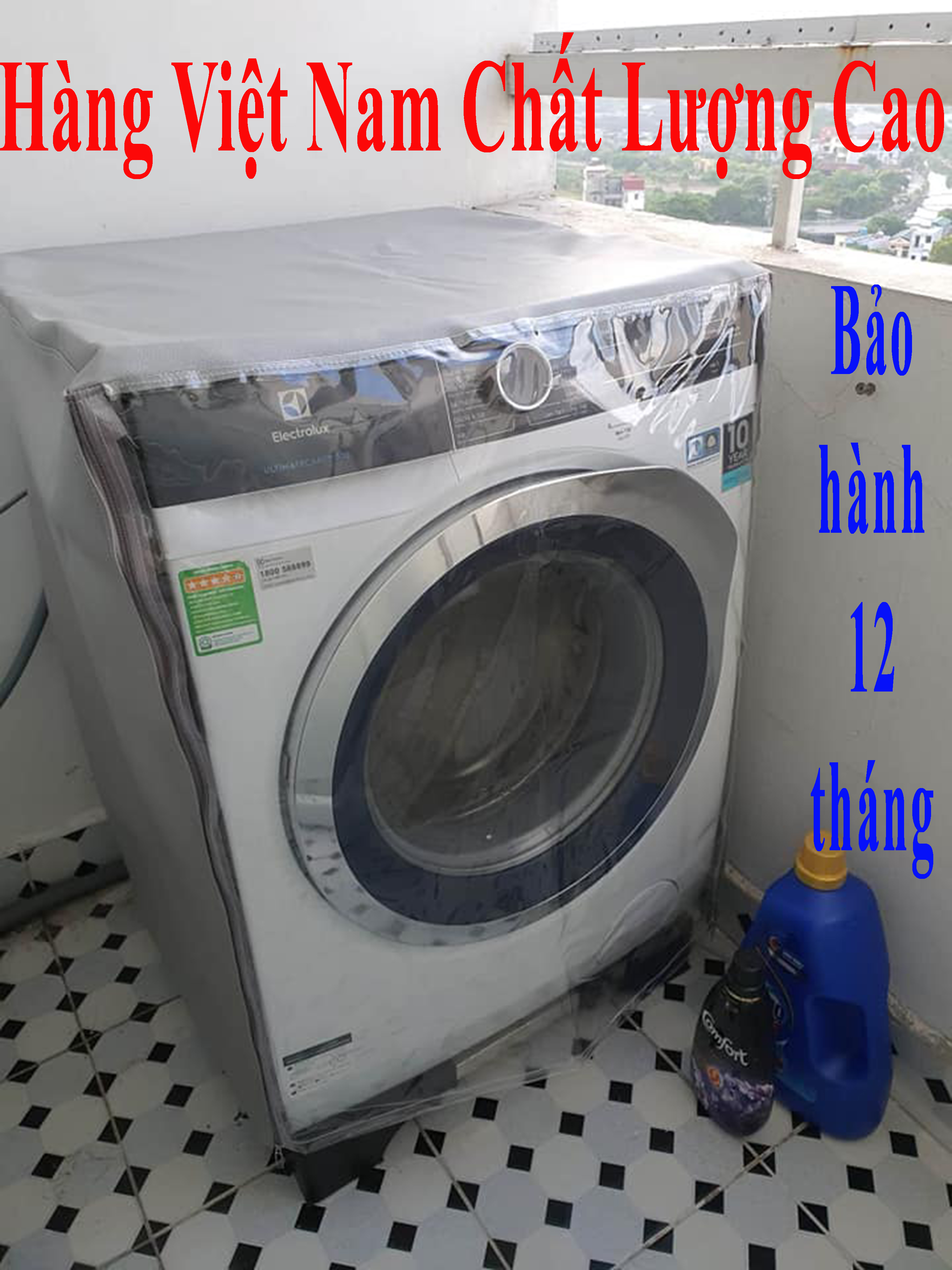 Bọc trùm máy giặt Bạt che máy giặt máy sấy Cửa ngang cửa trước Chất liệu da xịn không nổ vỏ