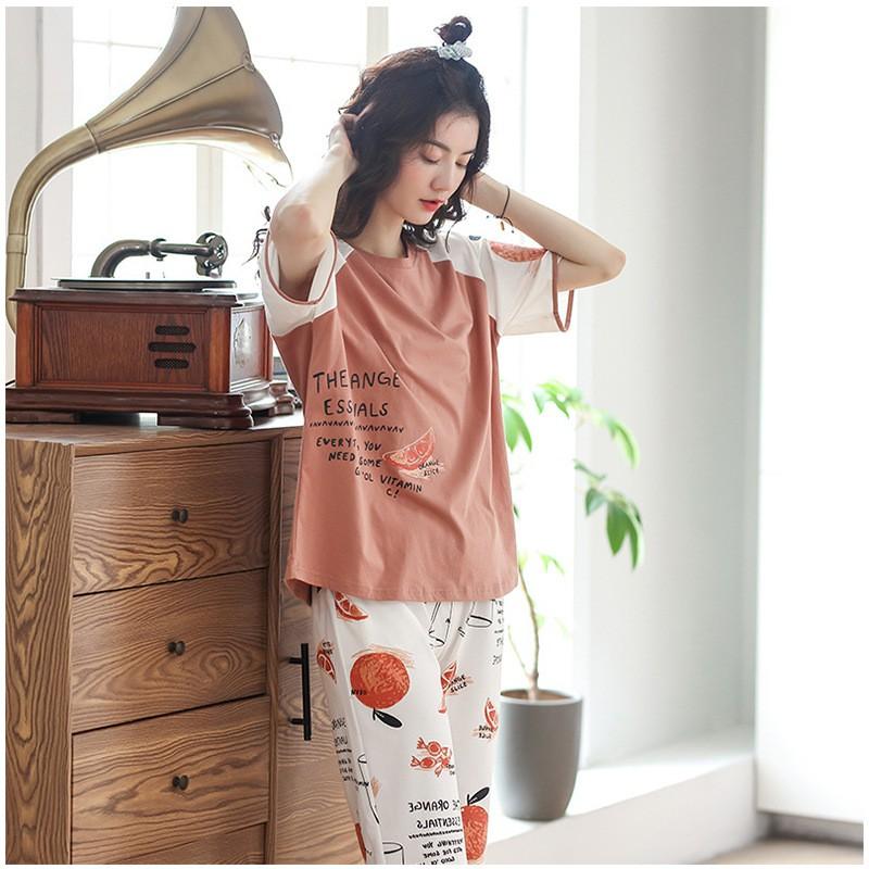 Bộ lửng phối hoa quần viền bèo