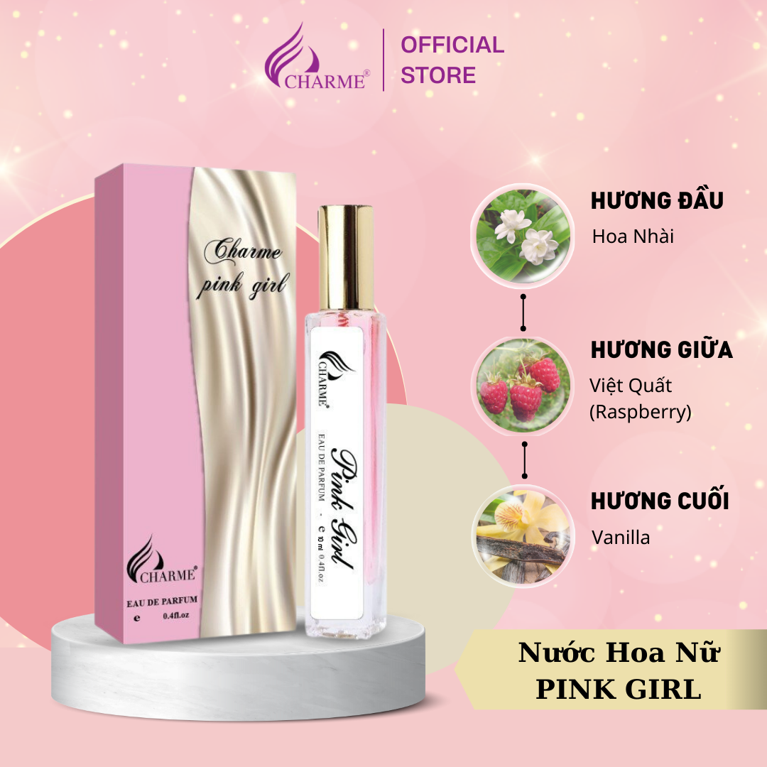 Nước Hoa Nữ Cao Cấp GOOD CHARME PINK GIRL 50ml Lưu Hương Lâu Ngọt Ngào, Thanh Lịch_Nước Hoa Chính Hãng